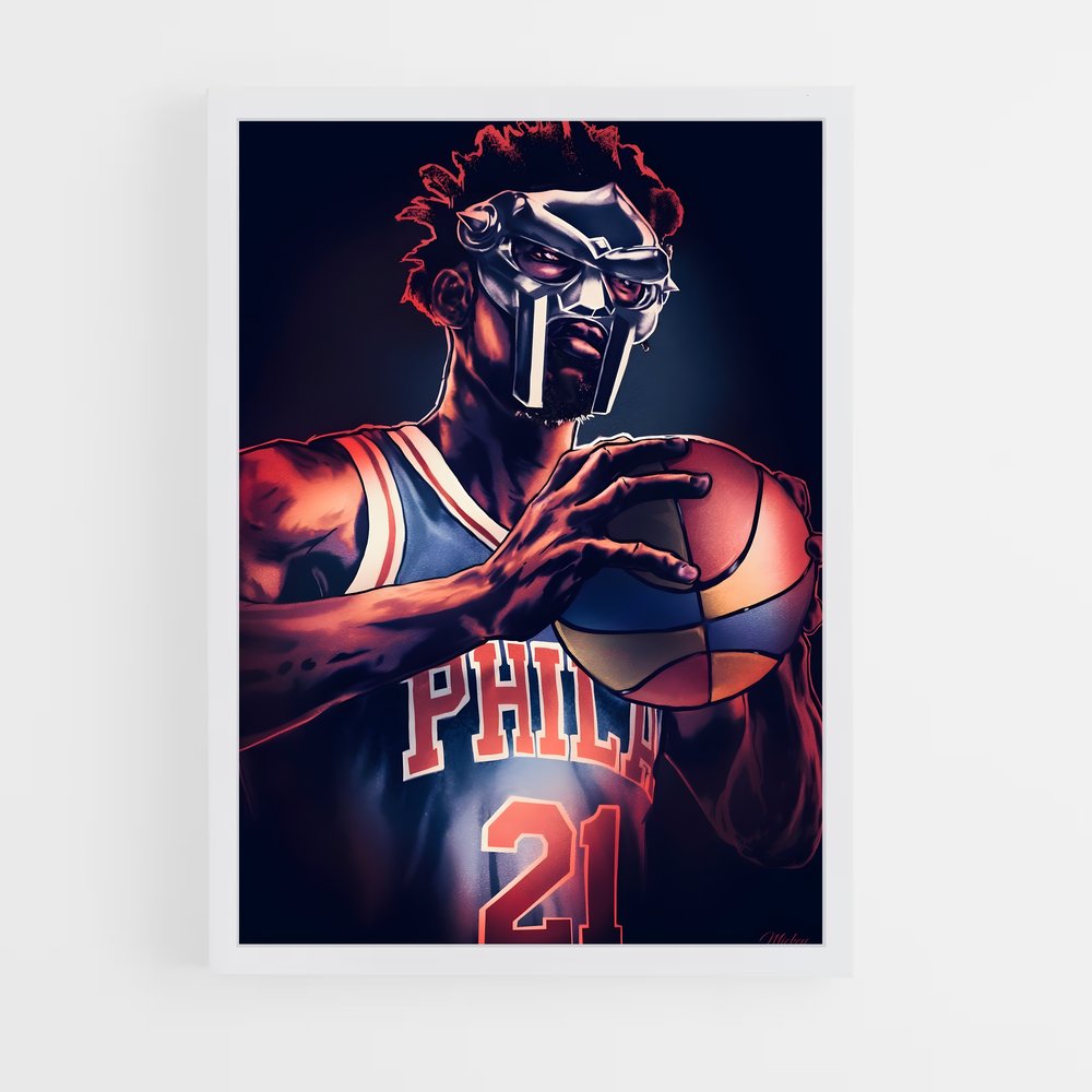 Poster Joel embiid – affiche Basketball (vue 3)